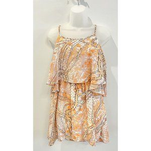 Lovers + Friends Women's Multi Color Pink Sleeveless Blouse Top Size small